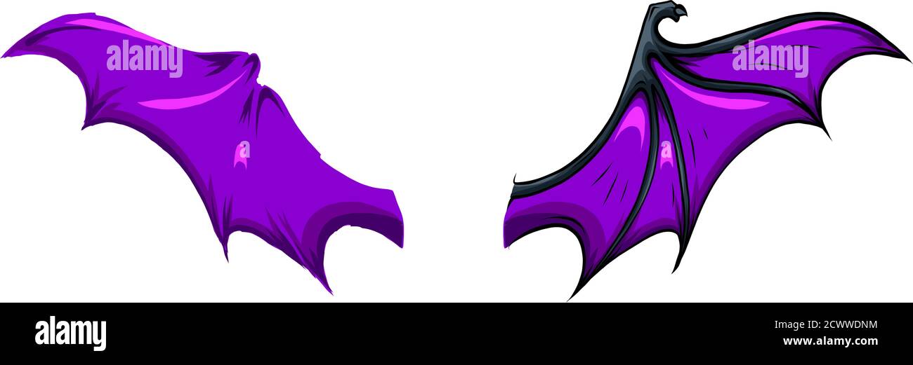 citrouille avec illustration vectorielle d'aile de chauve-souris Illustration de Vecteur