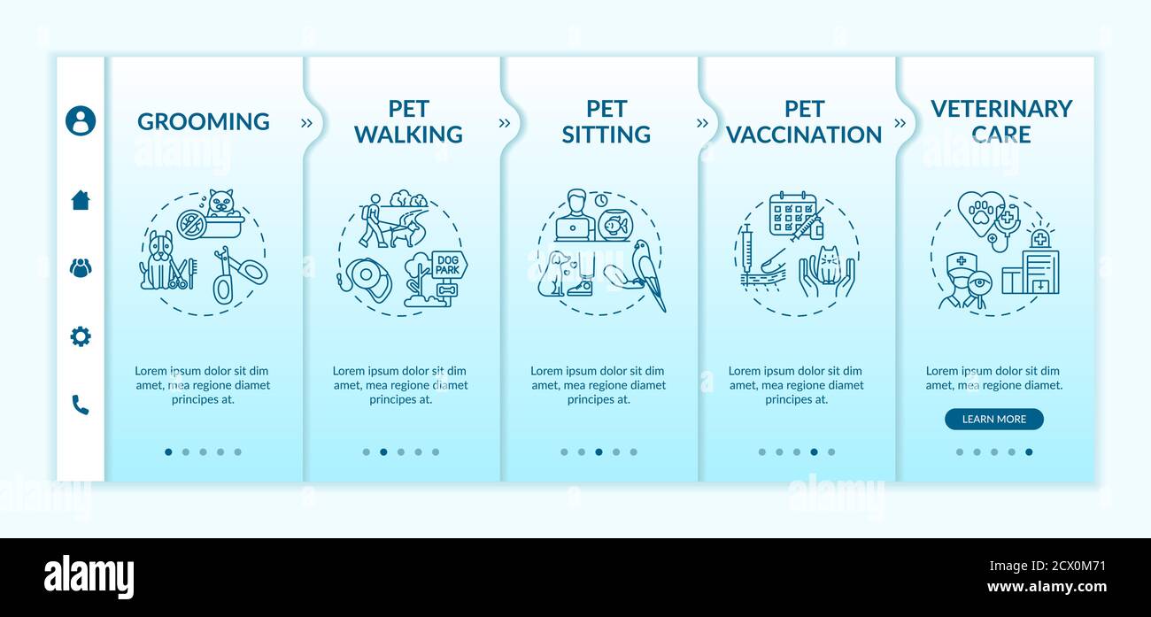 Modèle de vecteur d'intégration des services PET Illustration de Vecteur