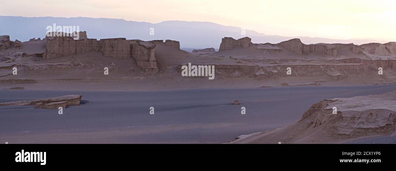 Kaluts la région du désert du Lut. Le meilleur endroit sur terre. L'Iran Banque D'Images