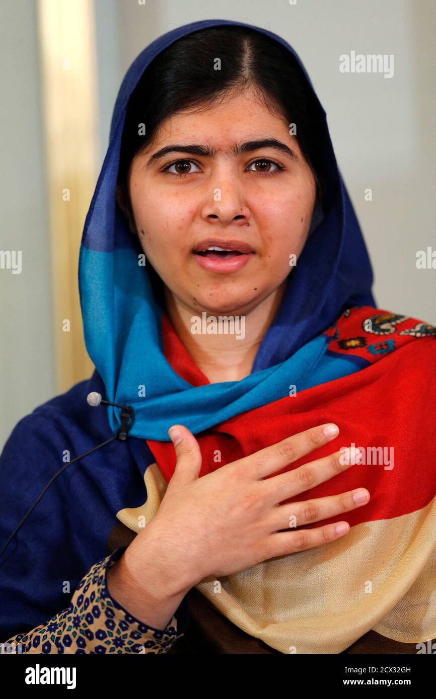 Nobel Peace Prize laureate Malala Yousafzai speaks during a news conference  in Oslo December 9, 2014. Pakistani teenager Yousafzai will receive the  Nobel Peace Prize at an award ceremony on Wednesday. Yousafzai,