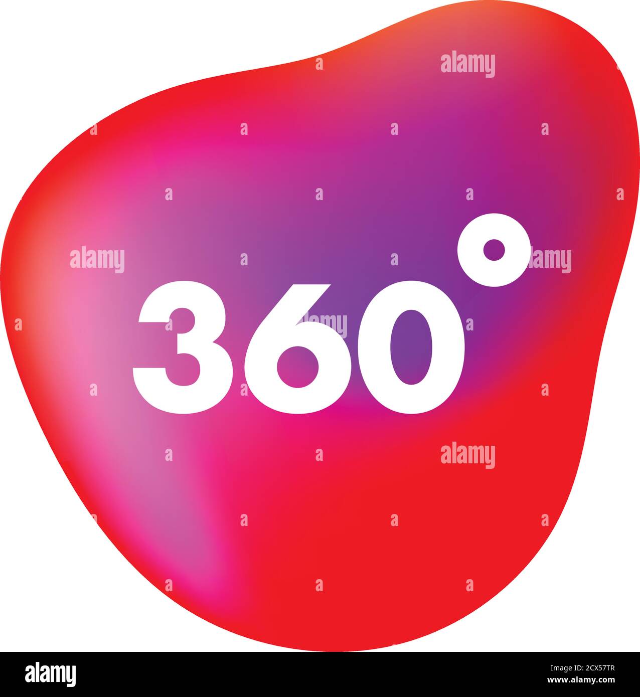 Icône de couverture à vecteur plat de 360 degrés. Feedback, icône de vue d'ensemble. Illustration de Vecteur
