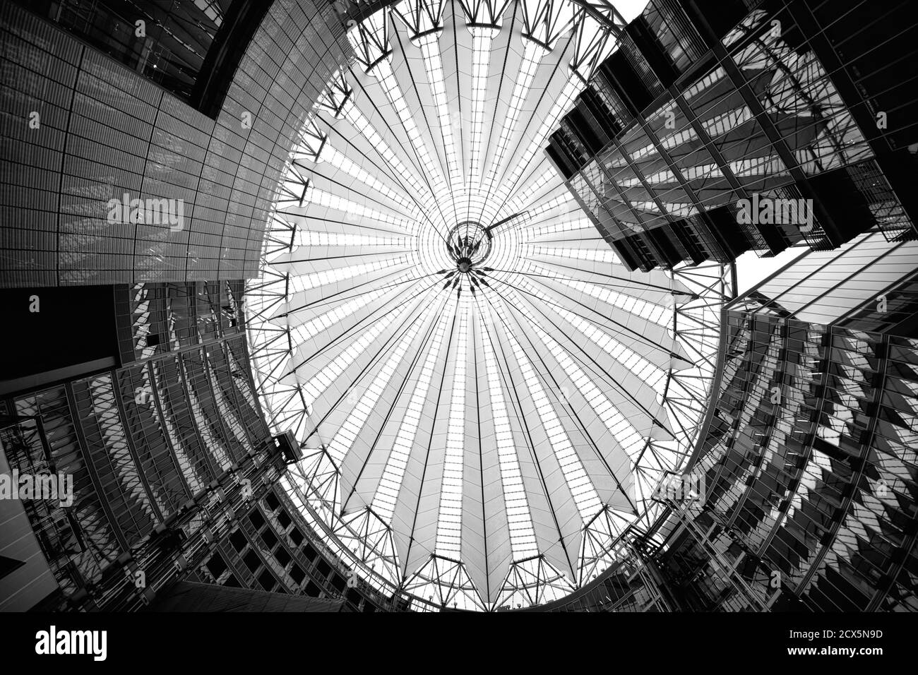 Impressions du centre Sony à Berlin en Allemagne Banque D'Images