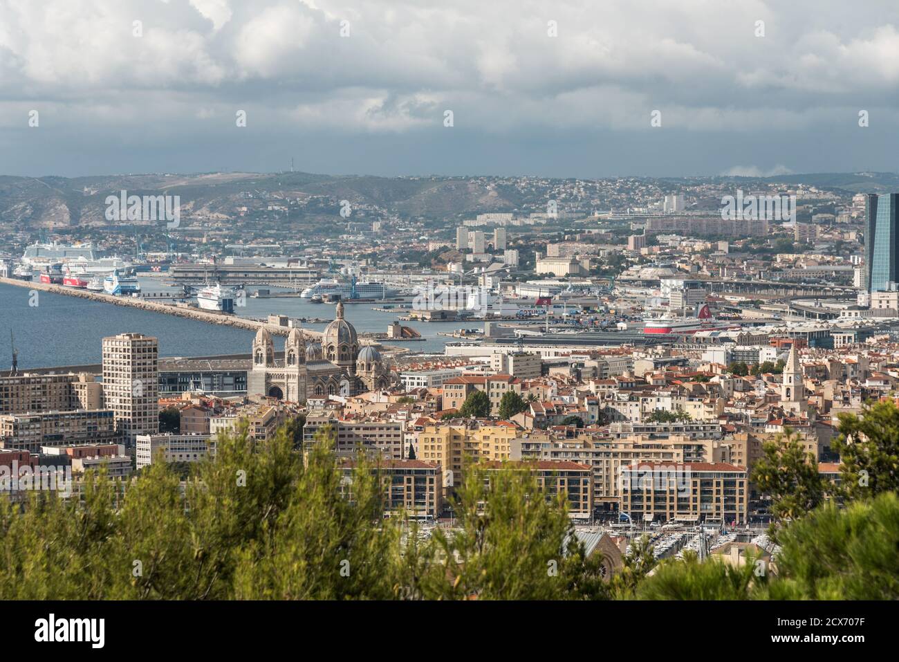 Marseille paysage urbain Banque D'Images