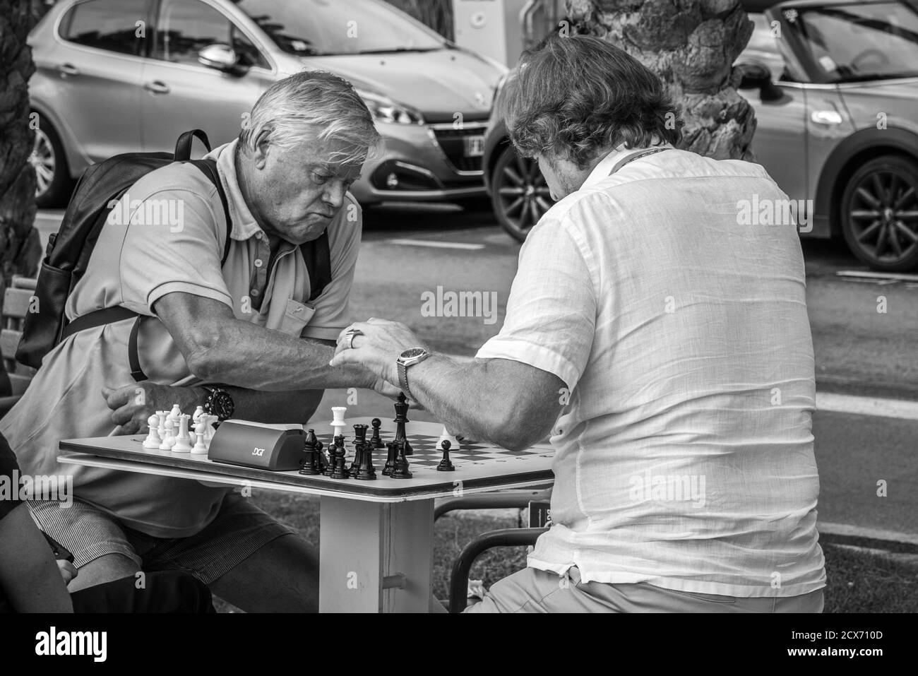 Rue aux échecs Banque D'Images