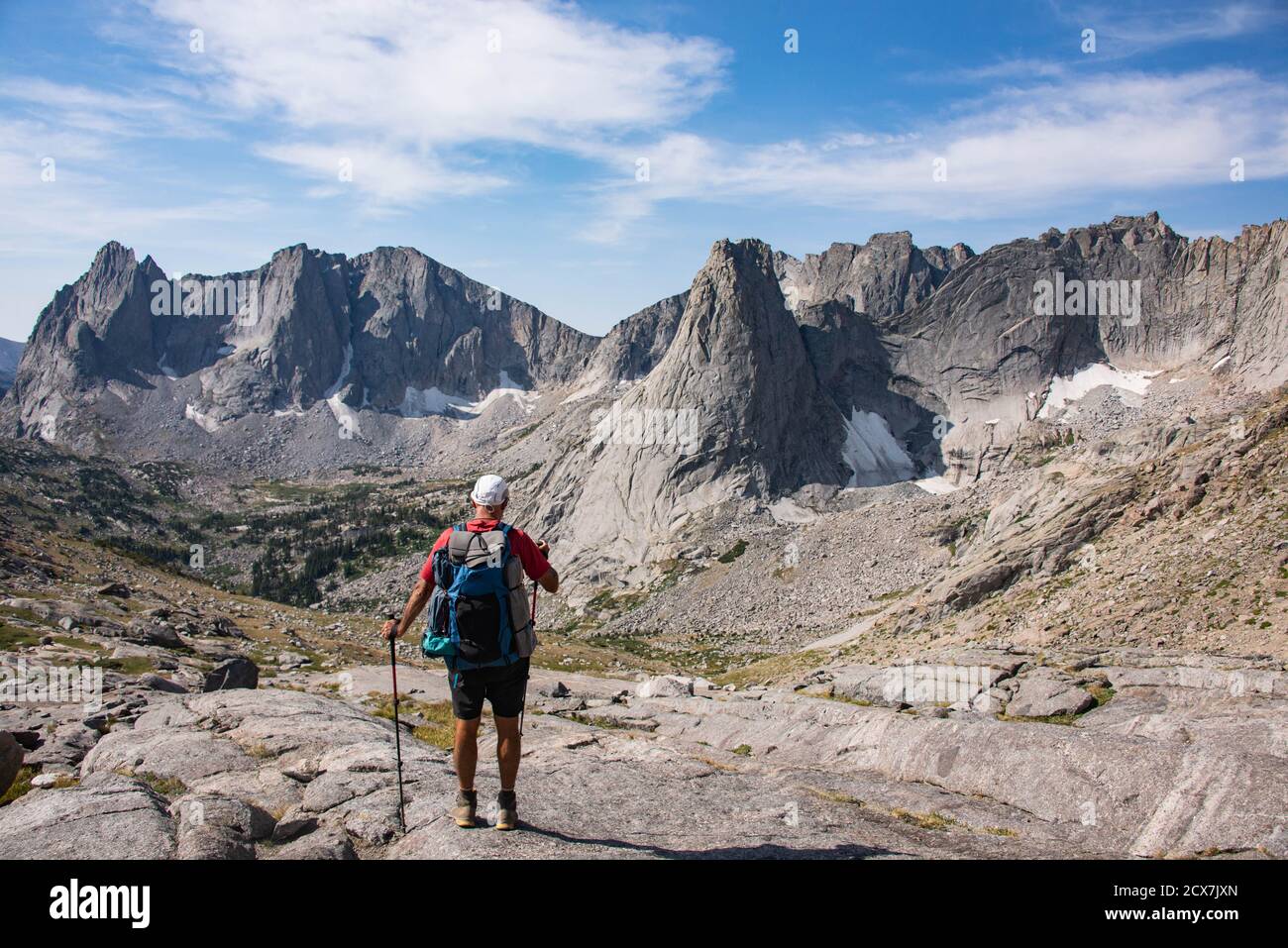 Pingora Peak et le Cirque des Tours, Wind River Range, Wyoming, États-Unis Banque D'Images