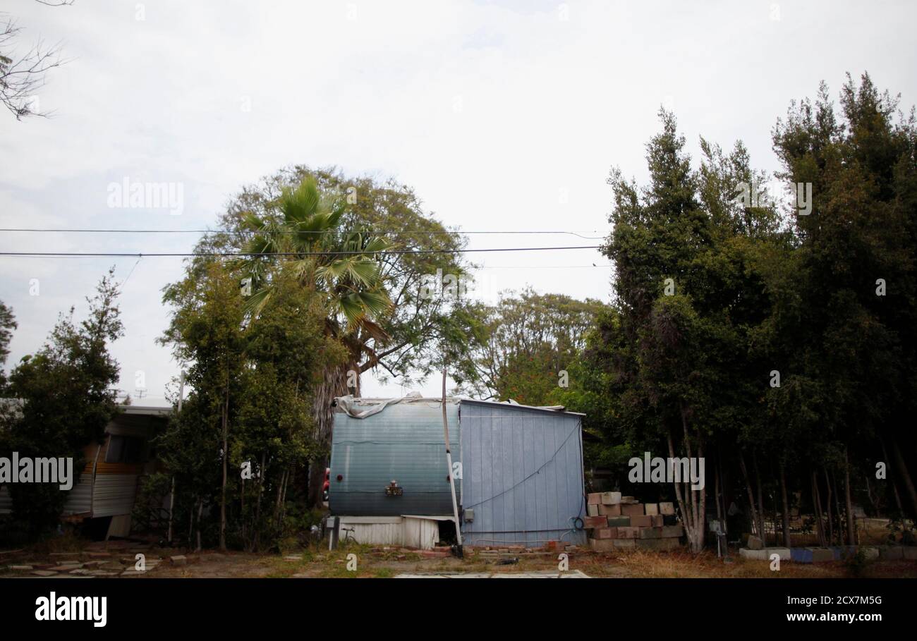 A Trailer Surrounded By Trees Is Seen In Village Trailer Park In Santa Monica California July 13 12 Developer Marc Luzzatto Wants To Relocate Residents From The Trailer Park To Make Way