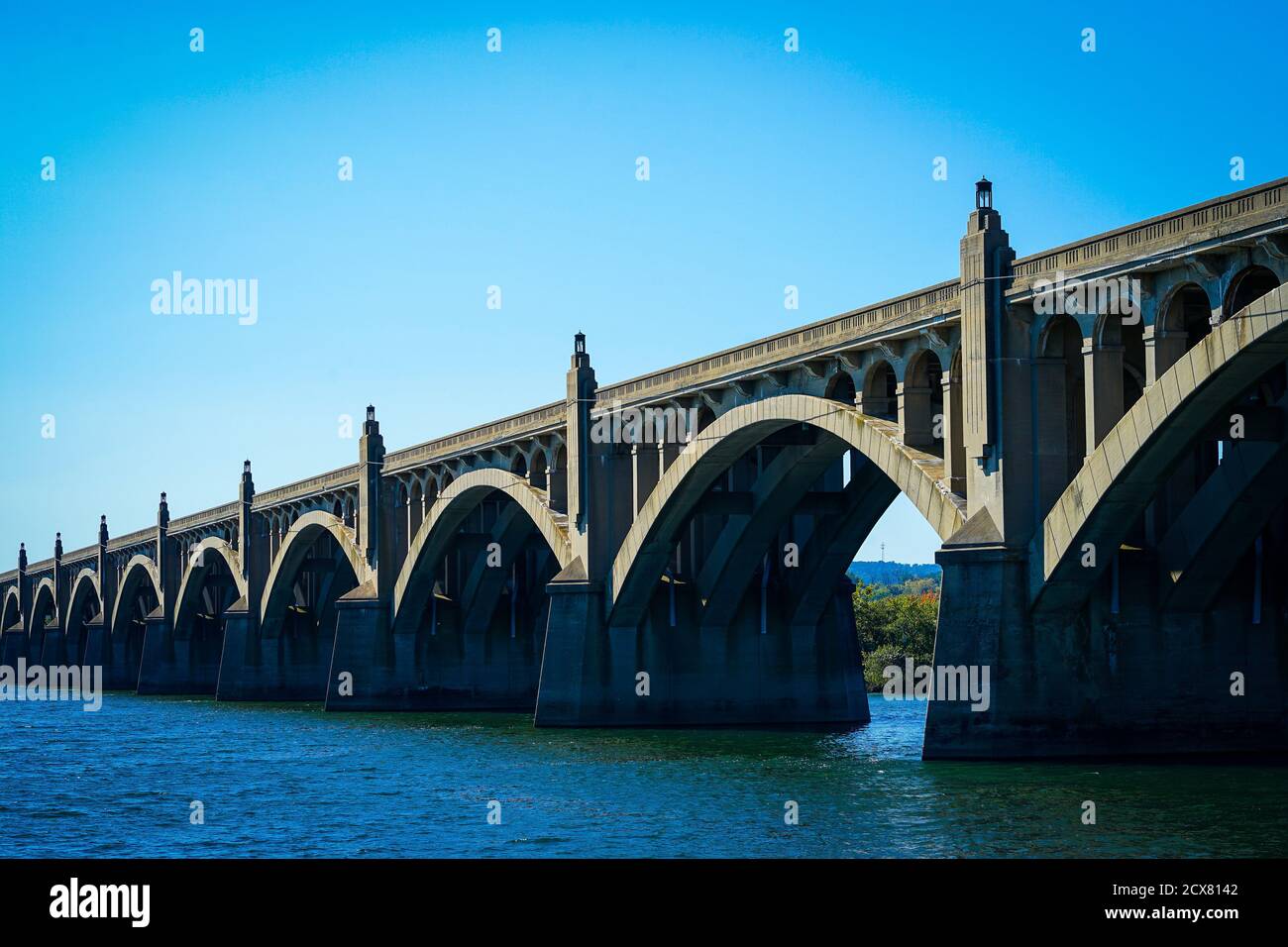 Veterans Memorial Bridge Banque D'Images