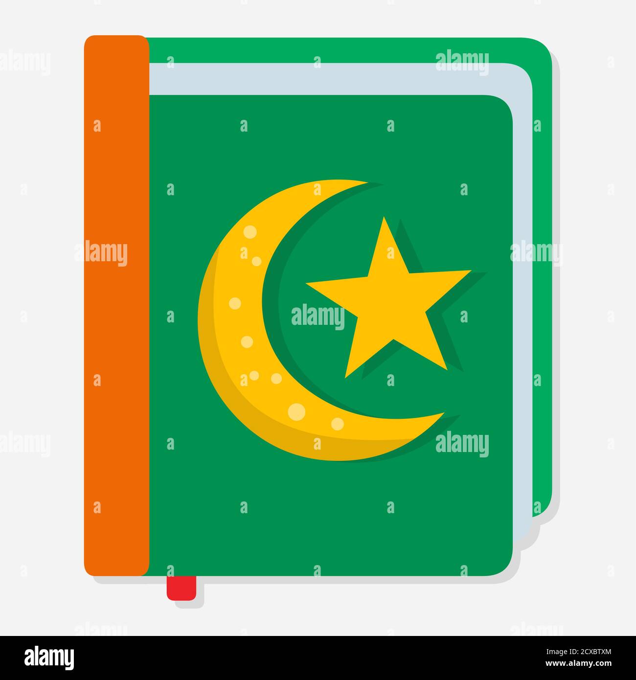 Muslim quran Icon concept. Illustration vectorielle de style plat Illustration de Vecteur