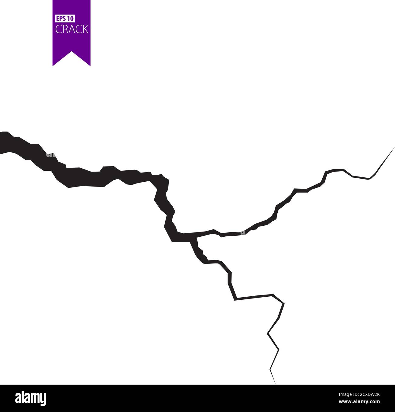 Fissures de masse. Tremblement de terre et fissures de terre, effet de trou, craquelure et texture de mur endommagée. Les illustrations vectorielles peuvent être utilisées pour les sujets tremblement de terre, accident, destruction Illustration de Vecteur