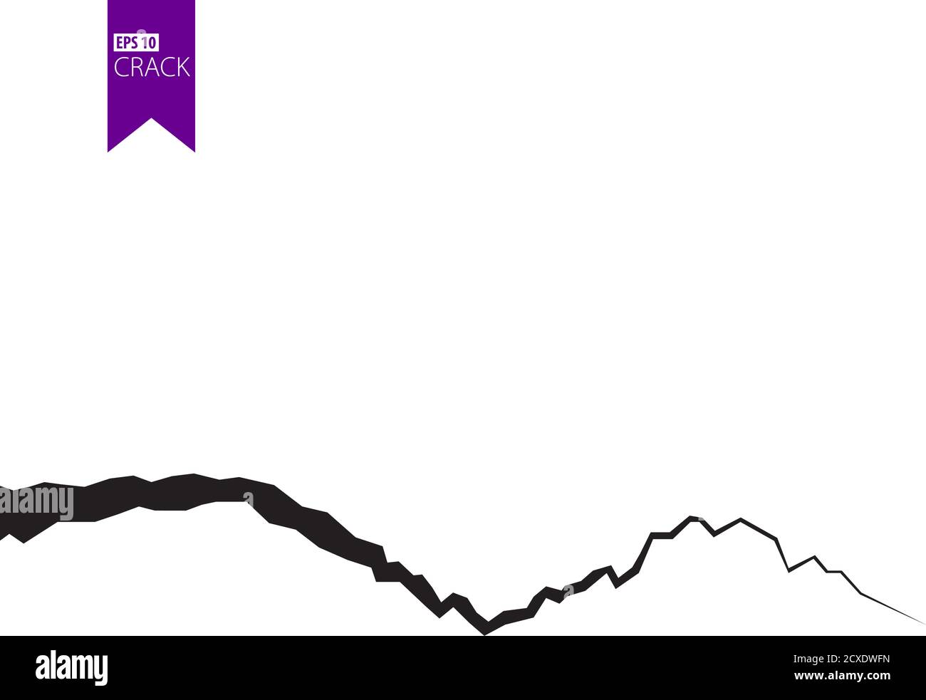 Fissures de masse. Tremblement de terre et fissures de terre, effet de trou, craquelure et texture de mur endommagée. Les illustrations vectorielles peuvent être utilisées pour les sujets tremblement de terre, accident, destruction Illustration de Vecteur