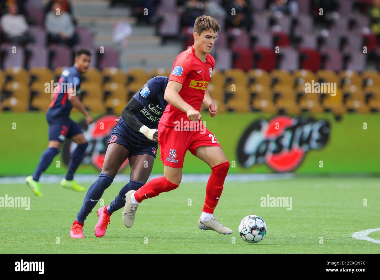 Farum, Danemark. 05e, juillet 2020. Ivan Mesik (25) du FC Nordsjaelland vu pendant le match 3F Superliga entre le FC Nordsjaelland et le FC Midtjylland à droite de Dream Park à Farum. (Crédit photo: Gonzales photo - Rune Mathiesen). Banque D'Images