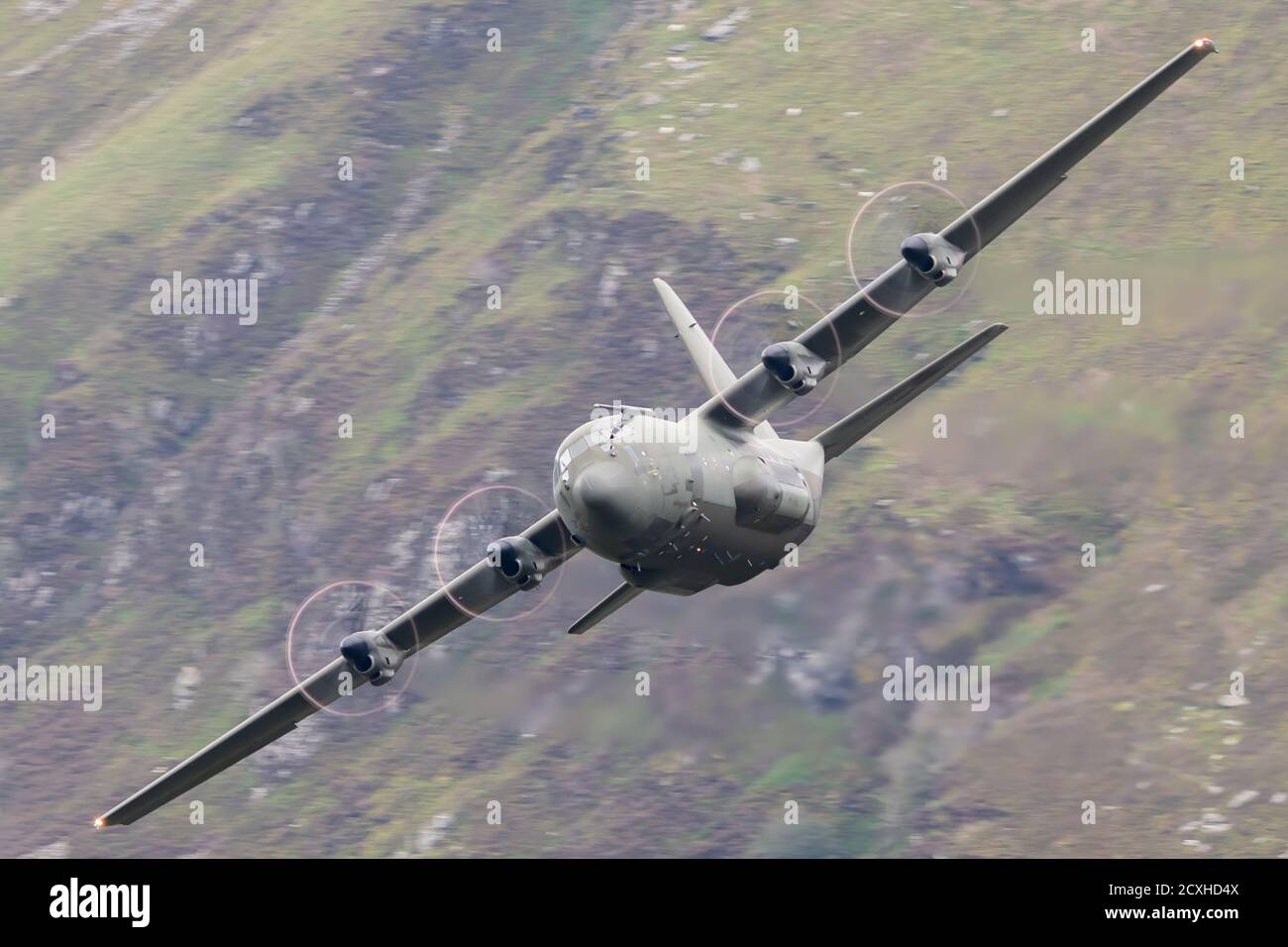 Boucle Mach RAF Hercules C-130 Banque D'Images