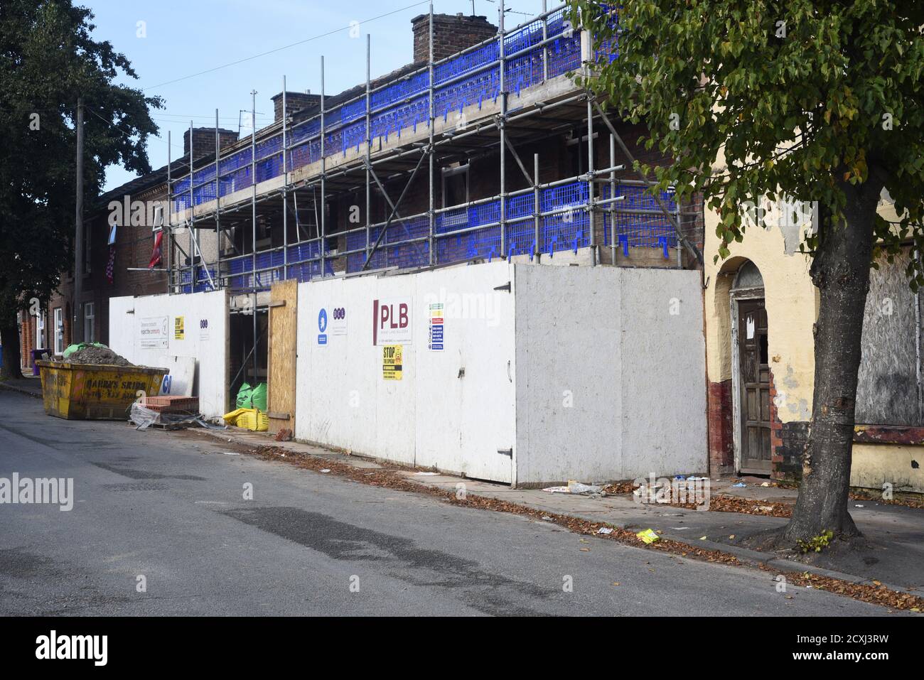 Redevelemnt du quartier résidentiel de Welsh Streets, Liverpool septembre 2020. Les rues galloises ont remporté l'accolade résidentielle au RICS Awards Grand Banque D'Images