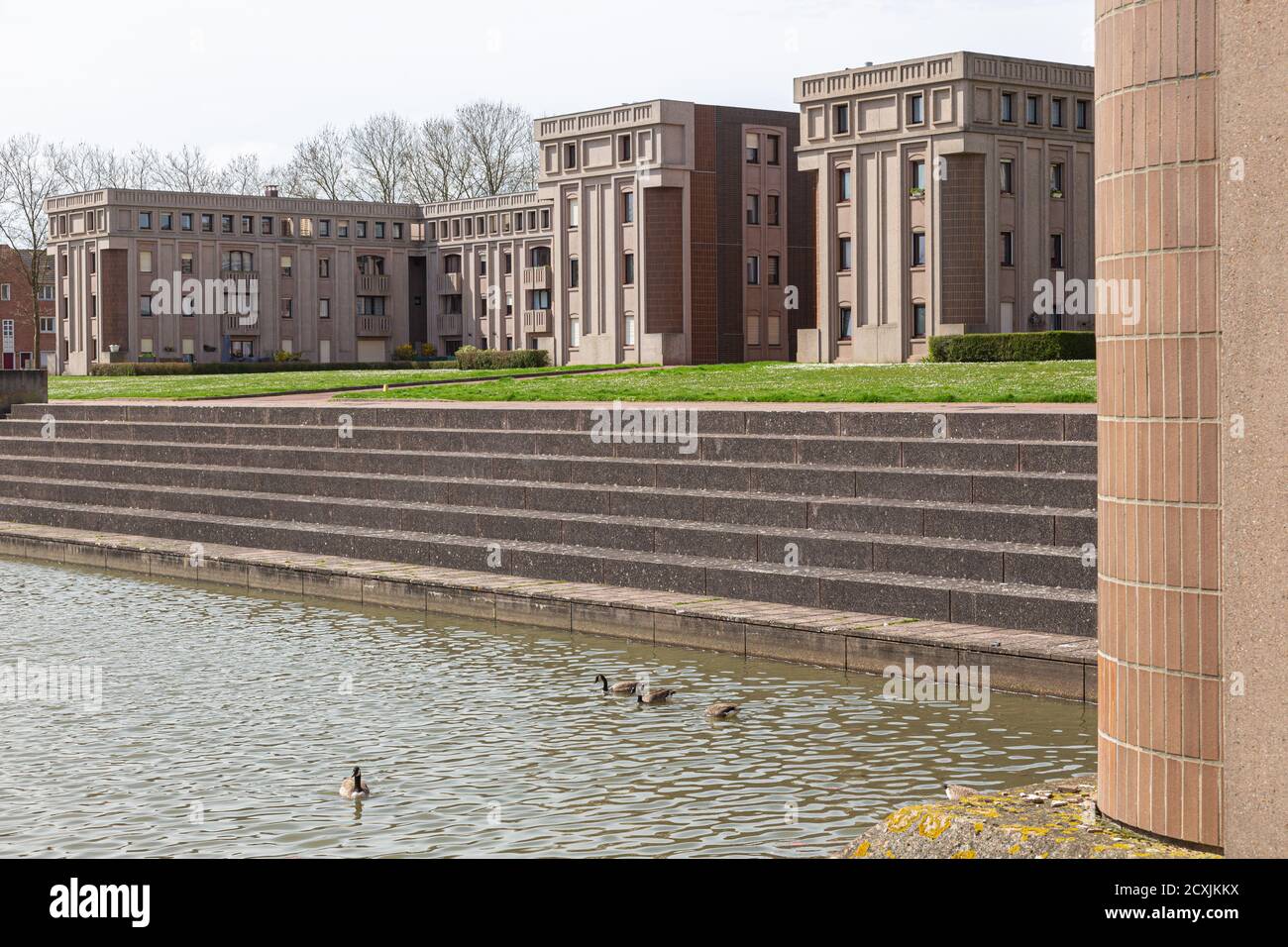 Arcades du Lac, Saint-Quentin-en-Yvelines, Montigny-le-Bretonneux, France Banque D'Images