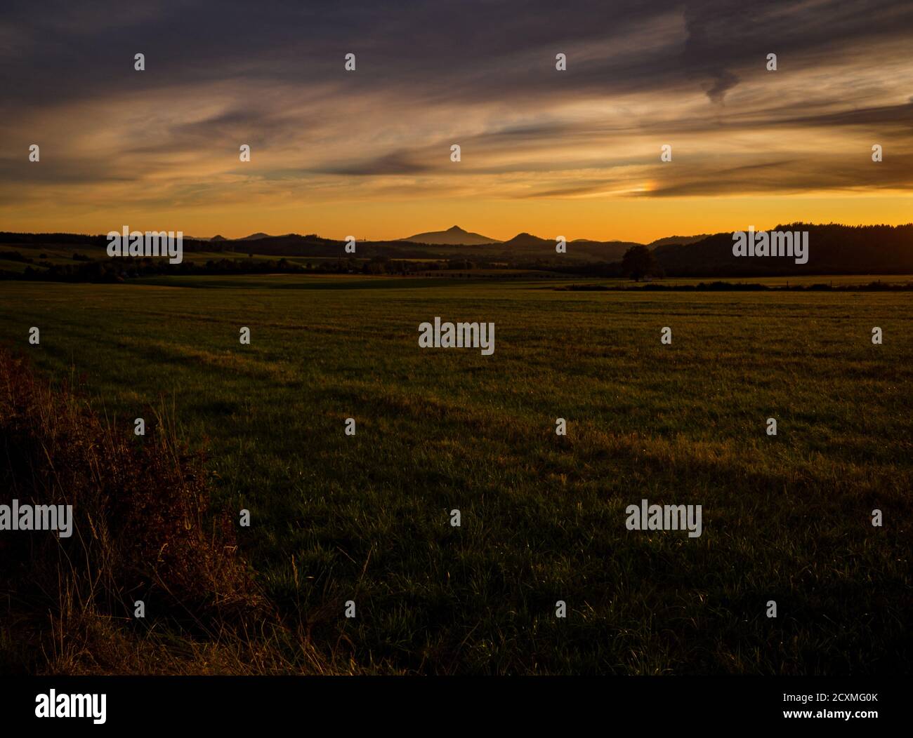 Charmante vue d'automne sur la nature tchèque. Banque D'Images