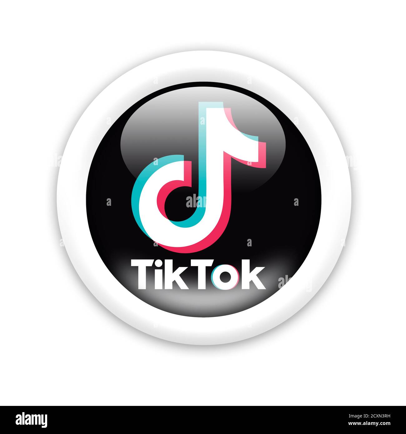 Logo Tik Tok Photo Stock Alamy