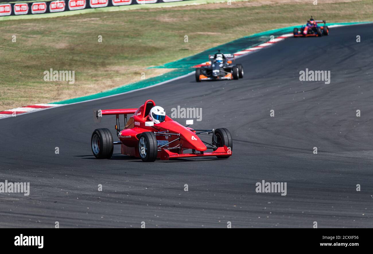 Vallelunga, Rome, Italie, 12 septembre 2020. Championnat de Formule, monoplace en action sur circuit Banque D'Images