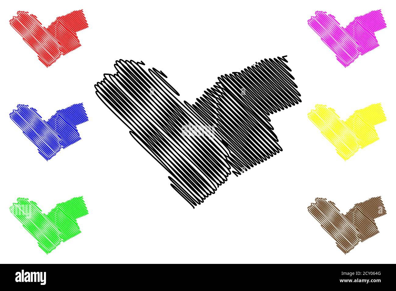 Ottawa (Canada, province de l'Ontario) carte illustration vectorielle, croquis de la ville d'Ottawa carte de la ville d'Ottawa Illustration de Vecteur