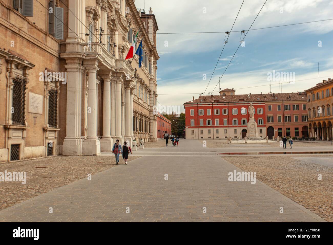 Piazza Roma dans la ville de Modène, Italie 17 Banque D'Images