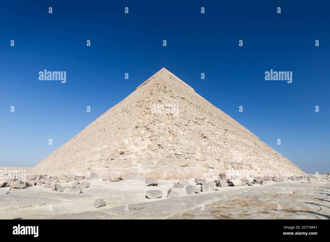 La pyramide de Khafre, Giza, Égypte Banque D'Images