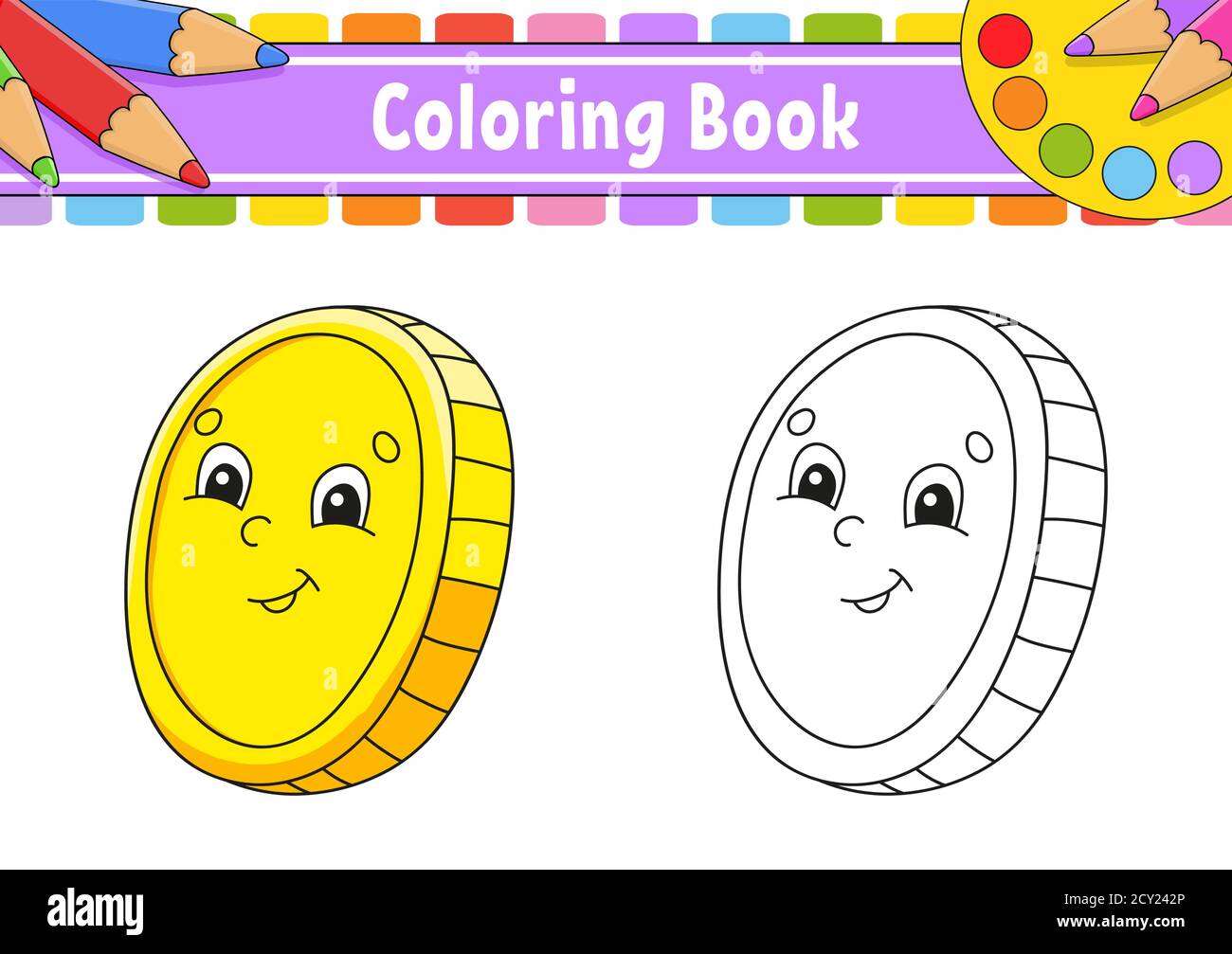 Livre de coloriage pour enfants. Saint-Patrick. Personnage de dessin animé. Illustration vectorielle. Silhouette de contour noire. Isolé sur fond blanc. Illustration de Vecteur