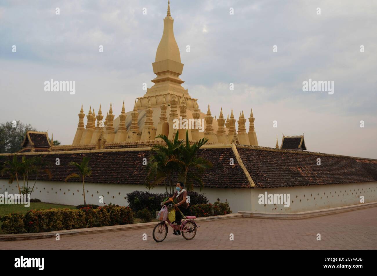 Laos: Ville de Vientianne Banque D'Images