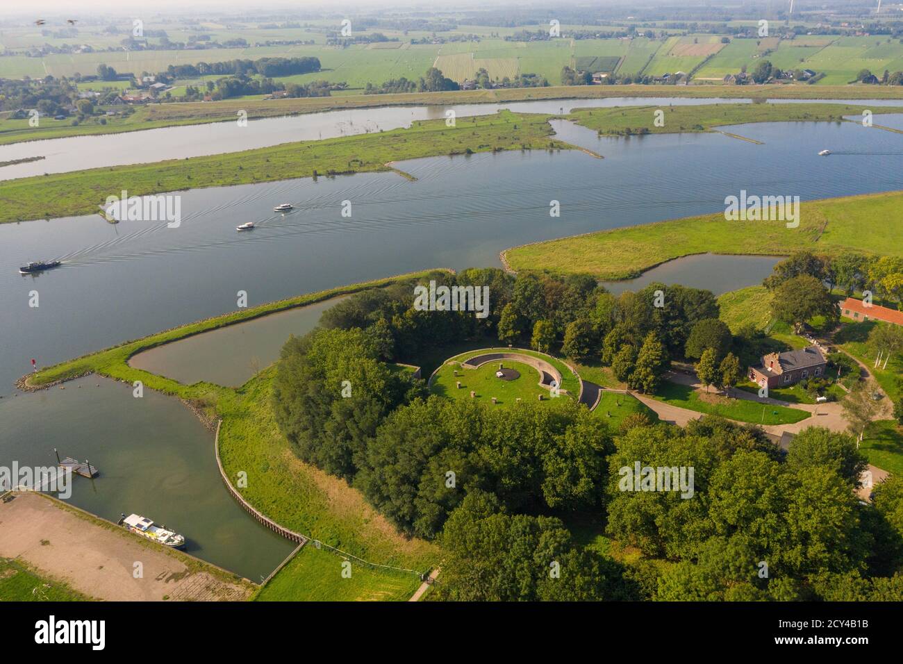 Fort Honswijk près de Houten, partie de la ligne de flottaison, pays-Bas Banque D'Images