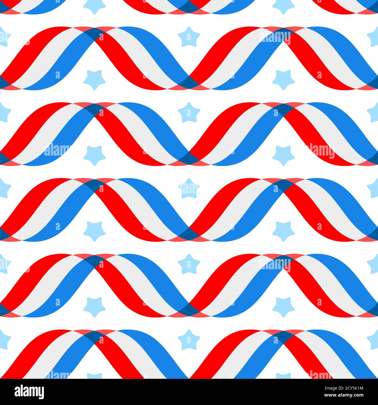 Arrière-plan patriotique américain, jour de l'indépendance 4 juillet. Illustration vectorielle. Arrière-plan géométrique abstrait rouge-bleu-blanc avec rayures de drapeaux Illustration de Vecteur