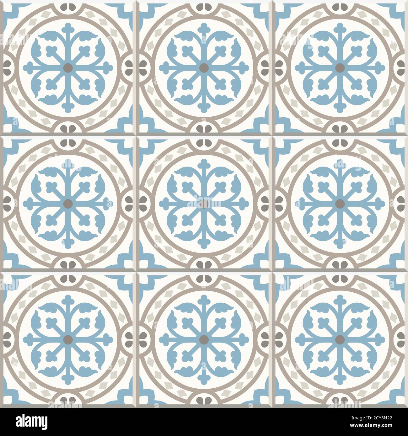 Carrelage en céramique ancien. Revêtement de sol carrelage fond vectoriel  sans couture. Illustration vectorielle. Carrelage anglais victorien. Ciment  portugais Image Vectorielle Stock - Alamy