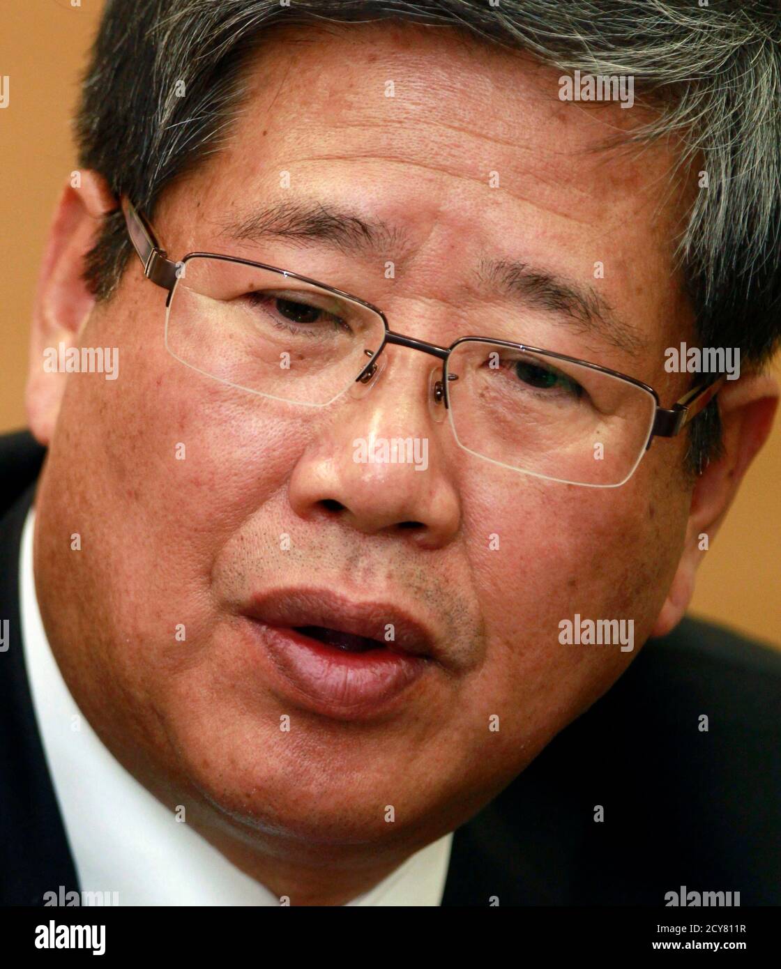 Lee Dong-hee, chairman of board of directors and the Chief Executive  Officer of Daewoo International, speaks during an interview with Reuters at  his office in Seoul March 9, 2011. South Korea's top