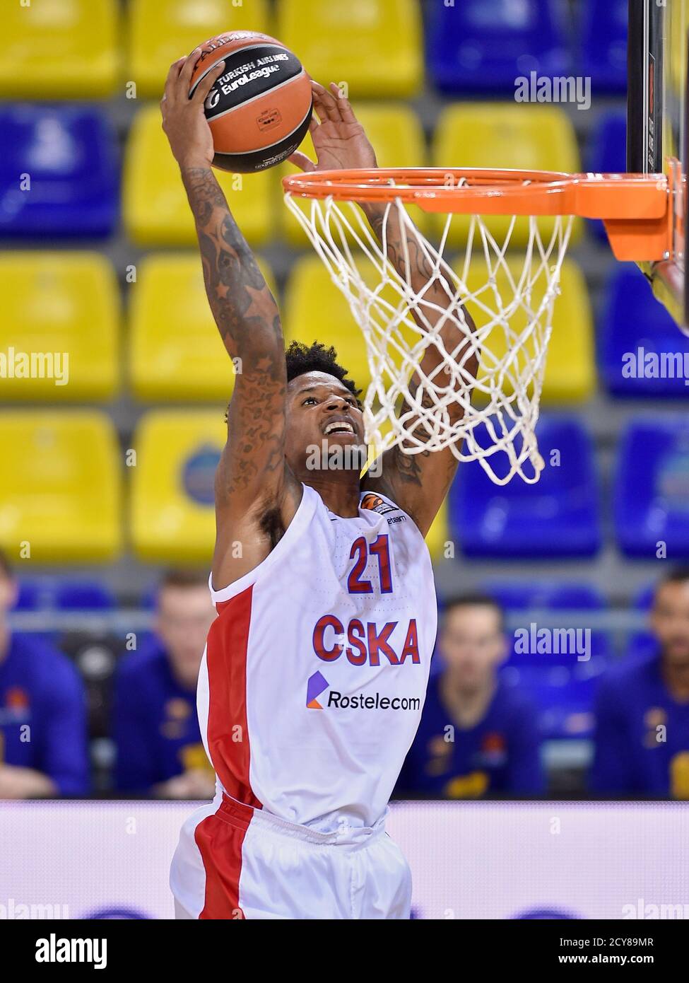 Will Clyburn de PBC CSKA Moscou lors du match EuroLeague de Turkish Airlines entre le FC Barcelone et le TAXI CSKA Moscou au Palau Blaugrana le 01 octobre 2020 à Barcelone, Espagne. Banque D'Images