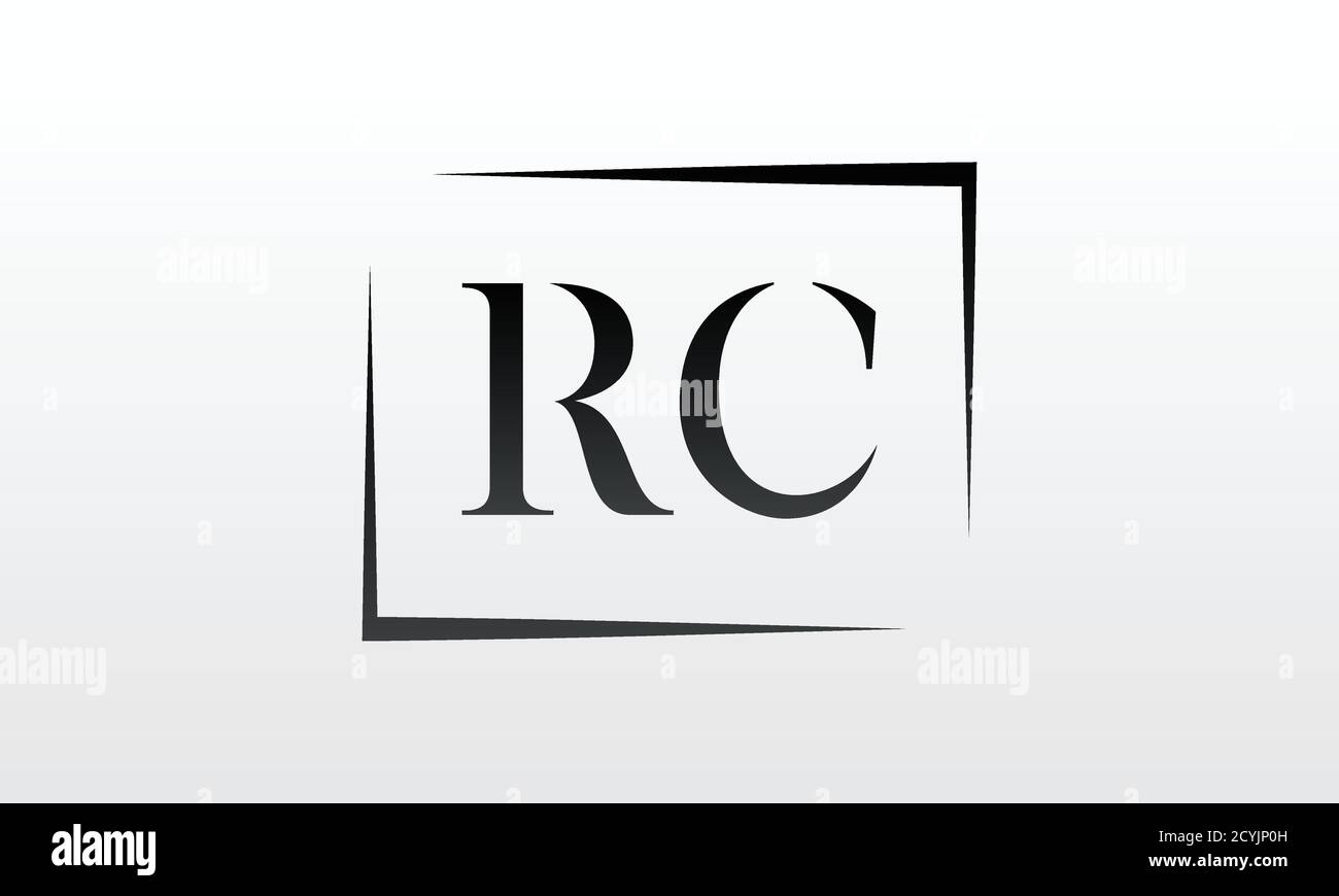 Logo original de la lettre rc avec modèle de vecteur de typographie d'affaires moderne et créatif. Design du logo rc de la lettre créative. Illustration de Vecteur