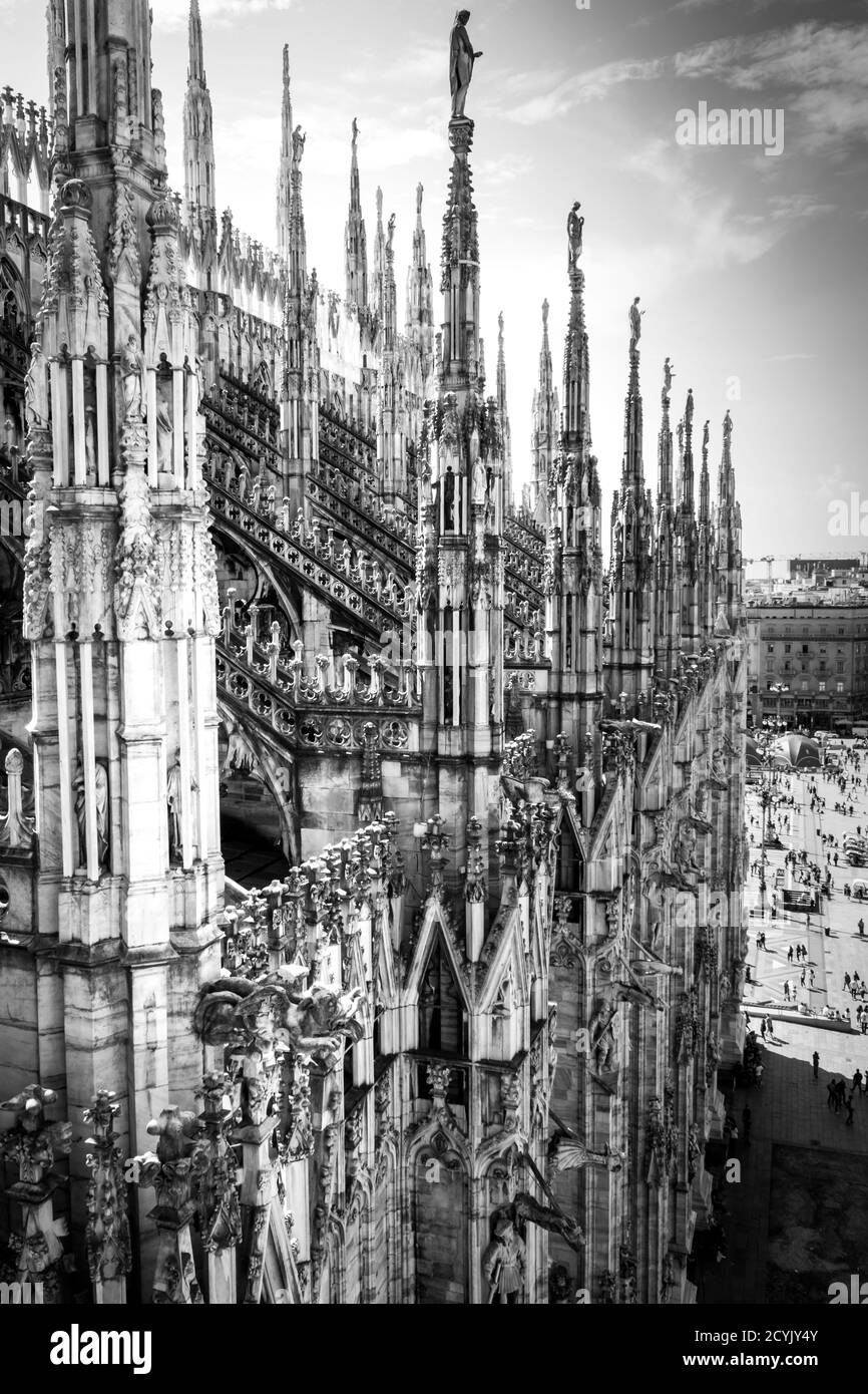 Cathédrale de Milan (Duomo di Milano), Italie, Europe Banque D'Images