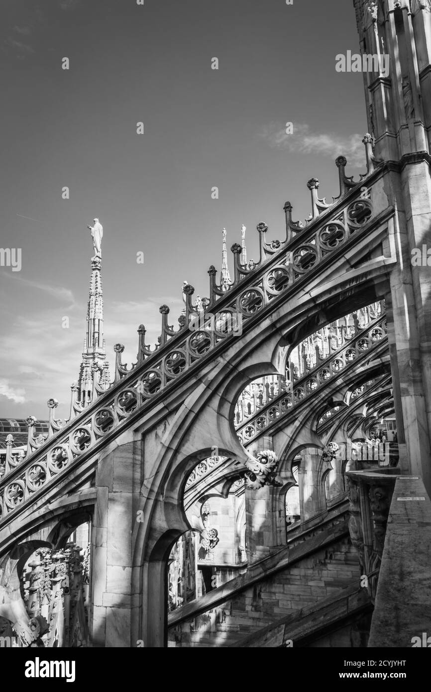Cathédrale de Milan (Duomo di Milano), Italie, Europe Banque D'Images