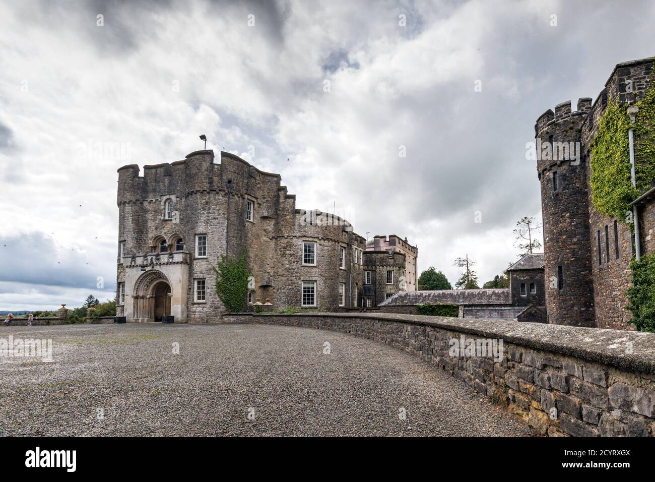 Château et jardins de Picton près de Haverfordwest à Pembrokeshire, au sud du pays de Galles Banque D'Images