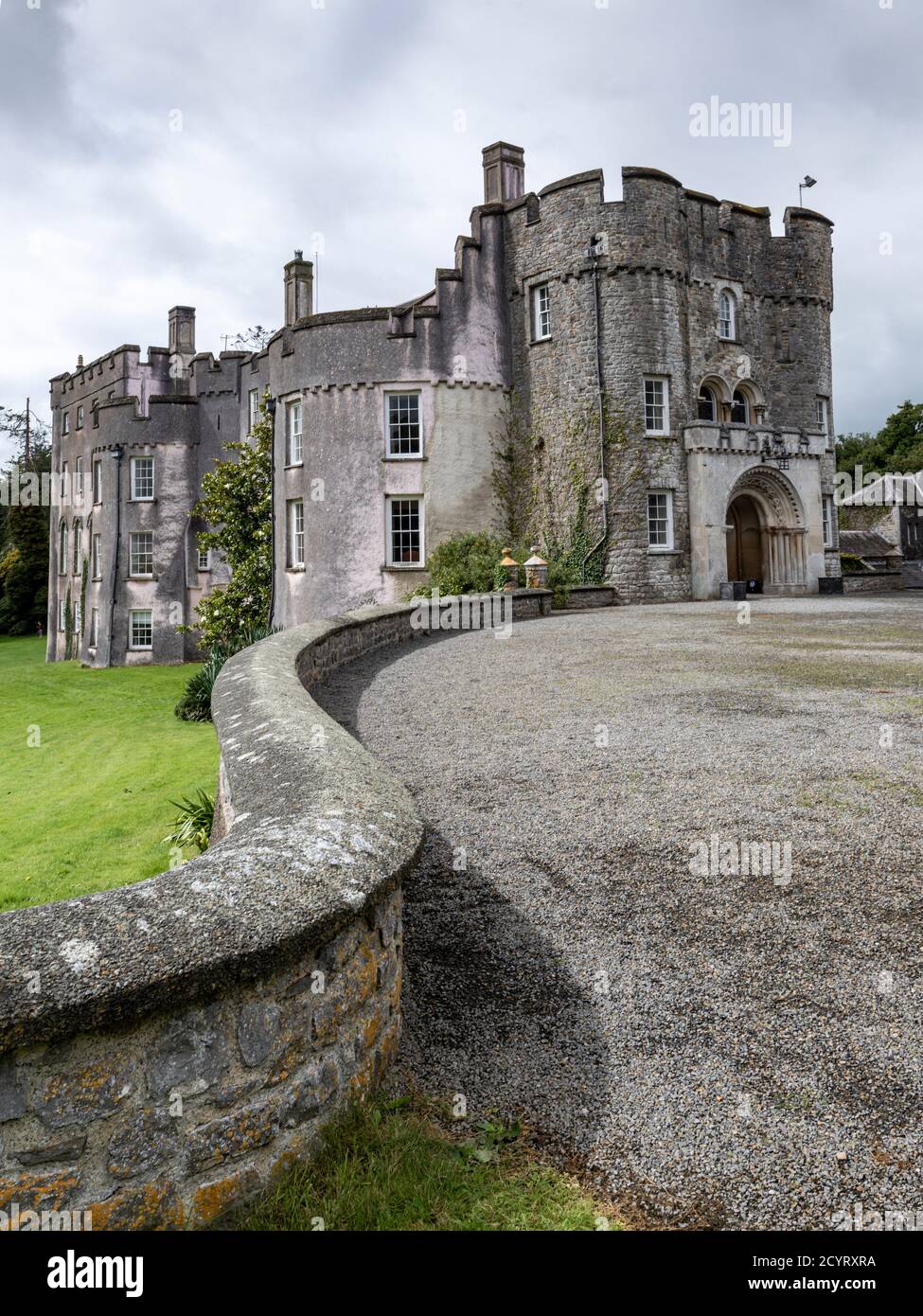 Château et jardins de Picton près de Haverfordwest à Pembrokeshire, au sud du pays de Galles Banque D'Images
