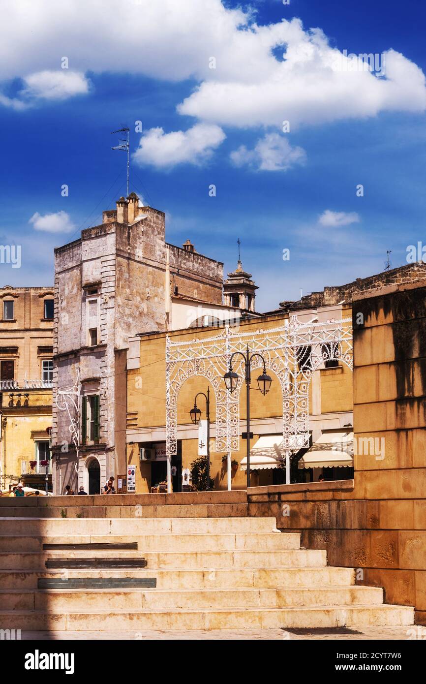 La vieille ville de Matera, site classé au patrimoine mondial de l'UNESCO à Basilicate, en Italie Banque D'Images
