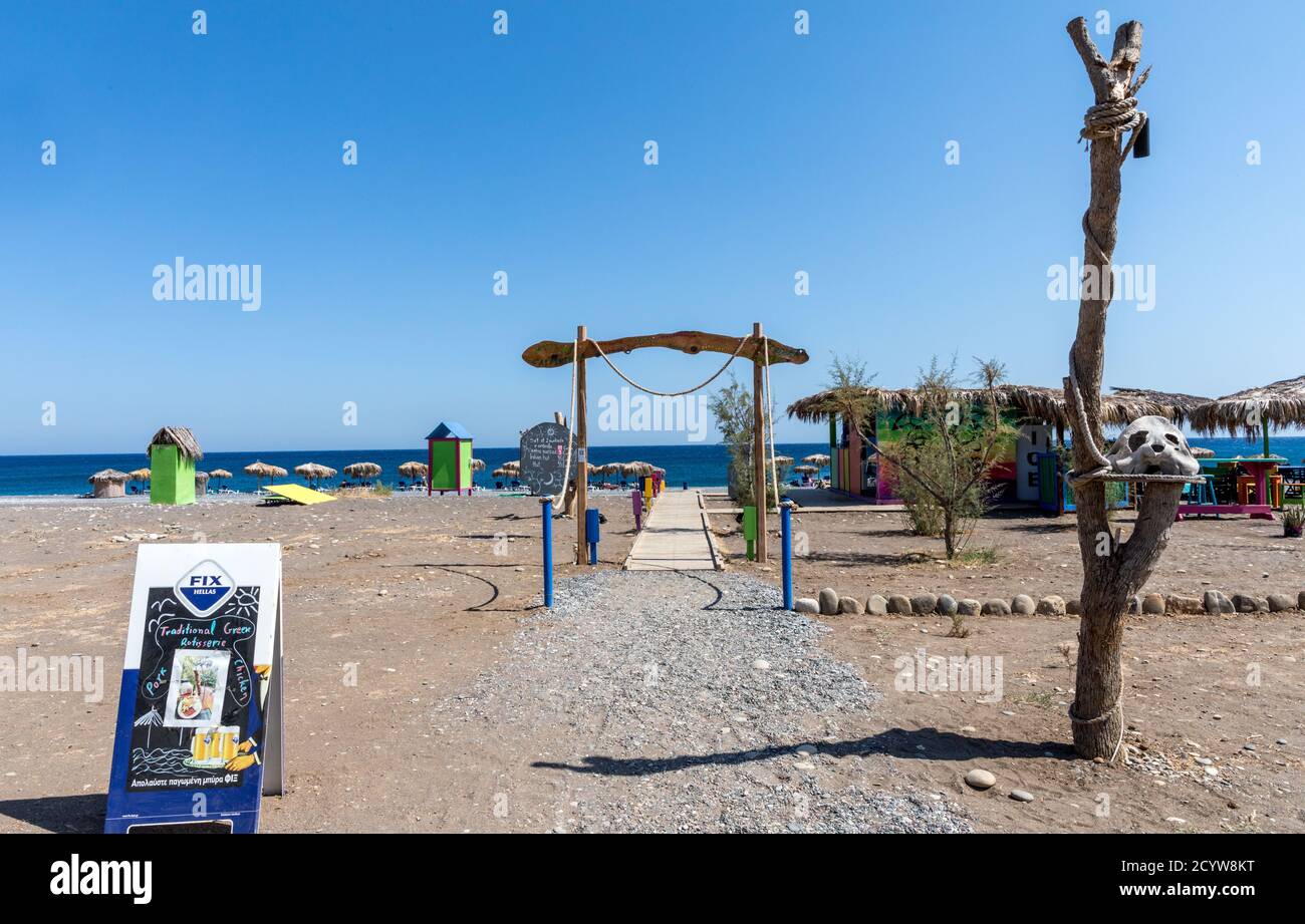 Le Mojito Beach Rhodes Grèce îles Grecques Banque D'Images