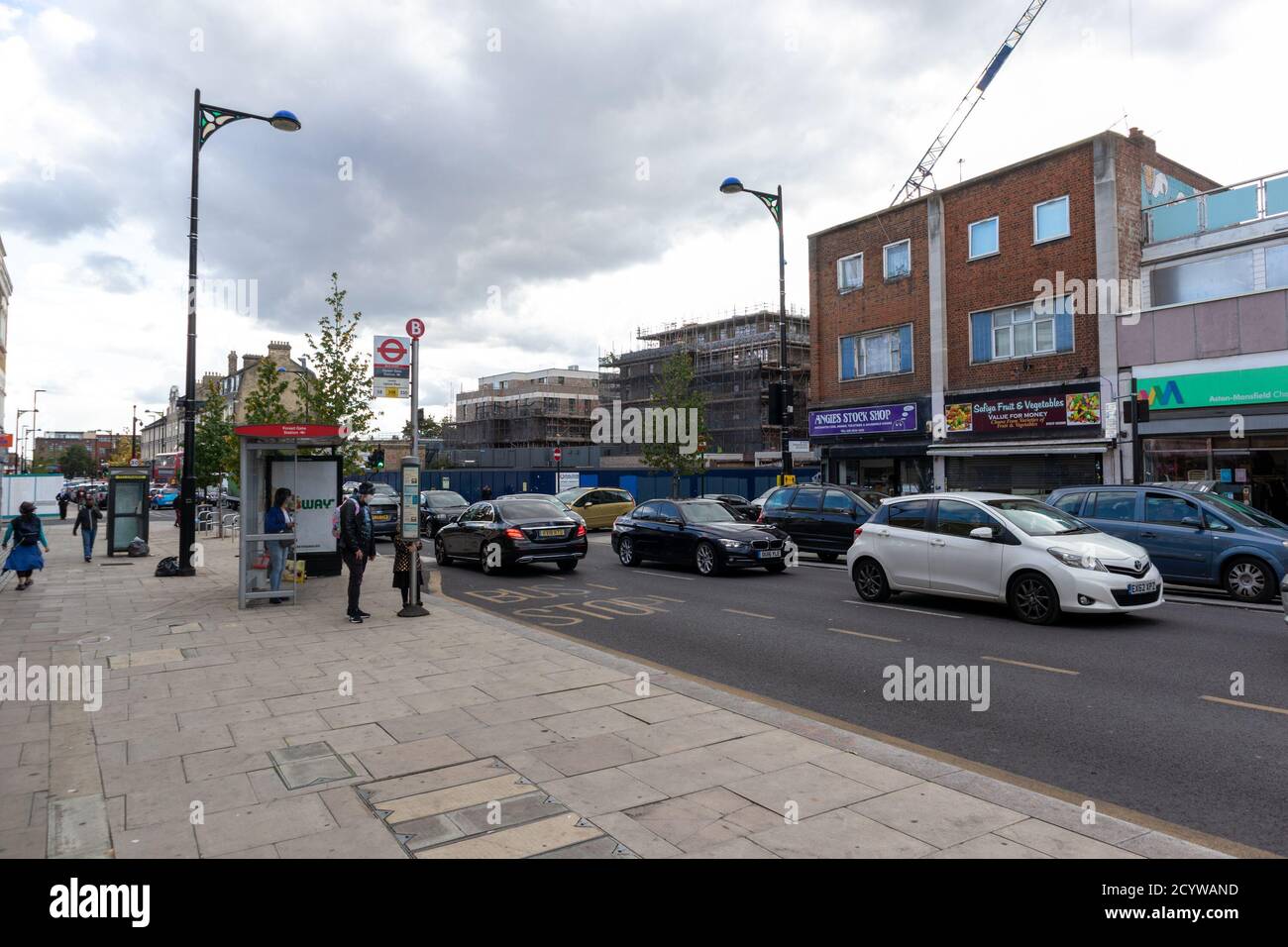 Forest Gate High Street Development, travaux de construction, londres, royaume-uni Banque D'Images