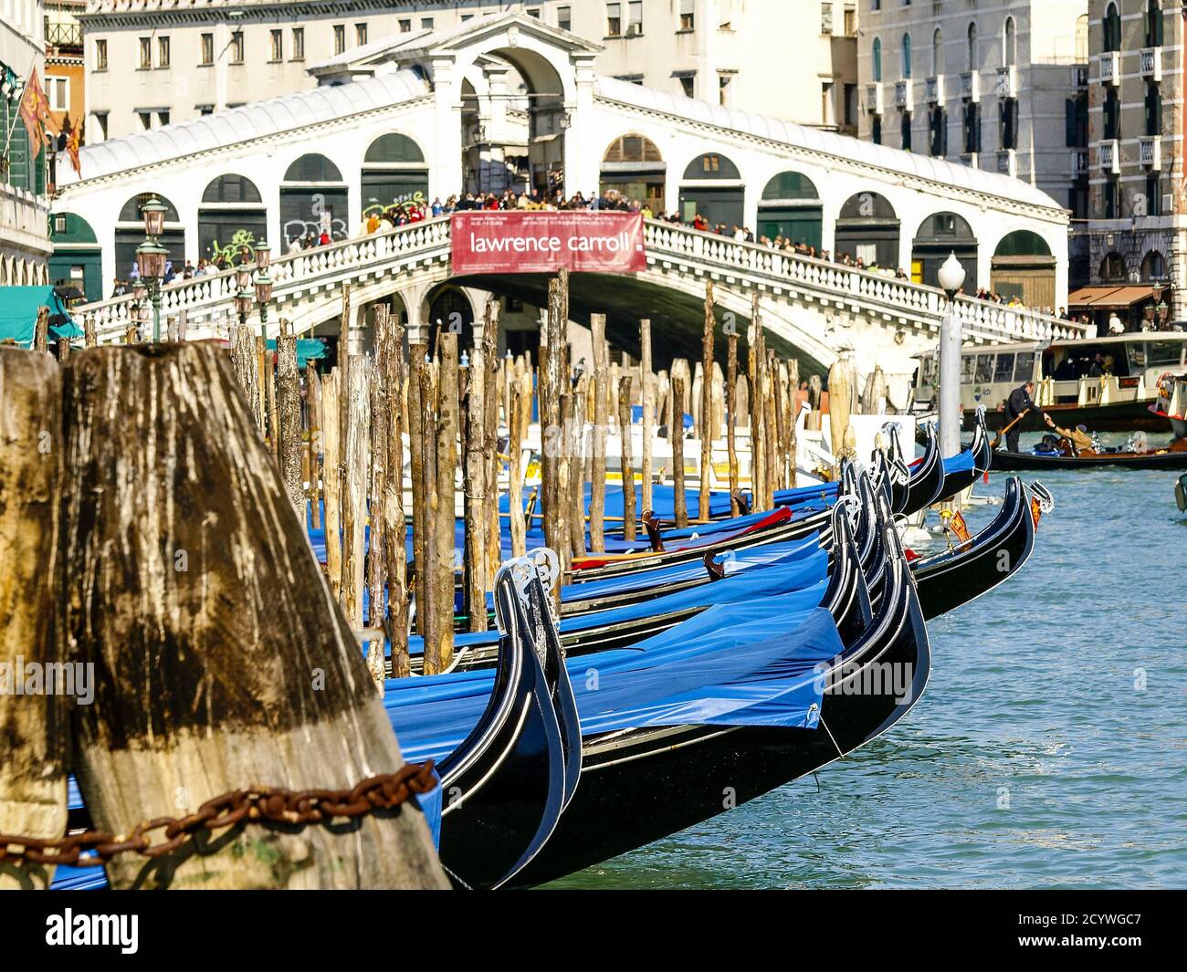 Puente del Rialto (s.XVI), grand canal. Venecia.Véneto. Italie. Banque D'Images