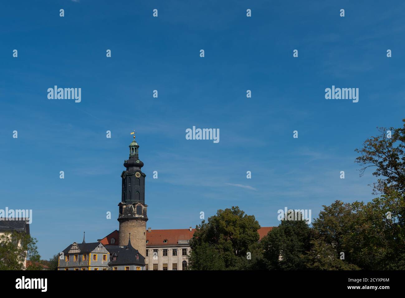 Herzogin Anna Amalia Bibliothek am Platz der Demokratie à Weimar Banque D'Images