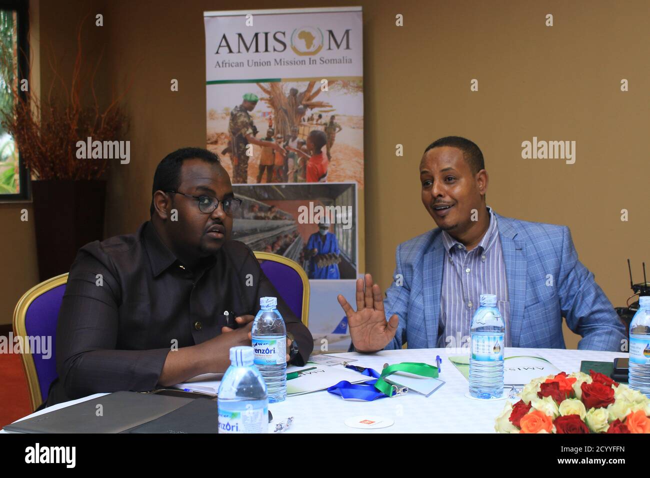 Le 19 juin 2019, les participants se sont réunis à Kampala, en Ouganda, pour un atelier sur la sécurité électorale et le règlement des différends. L'événement, organisé par l'AMISOM, visait à relever les défis des processus électoraux à travers le continent africain. Banque D'Images