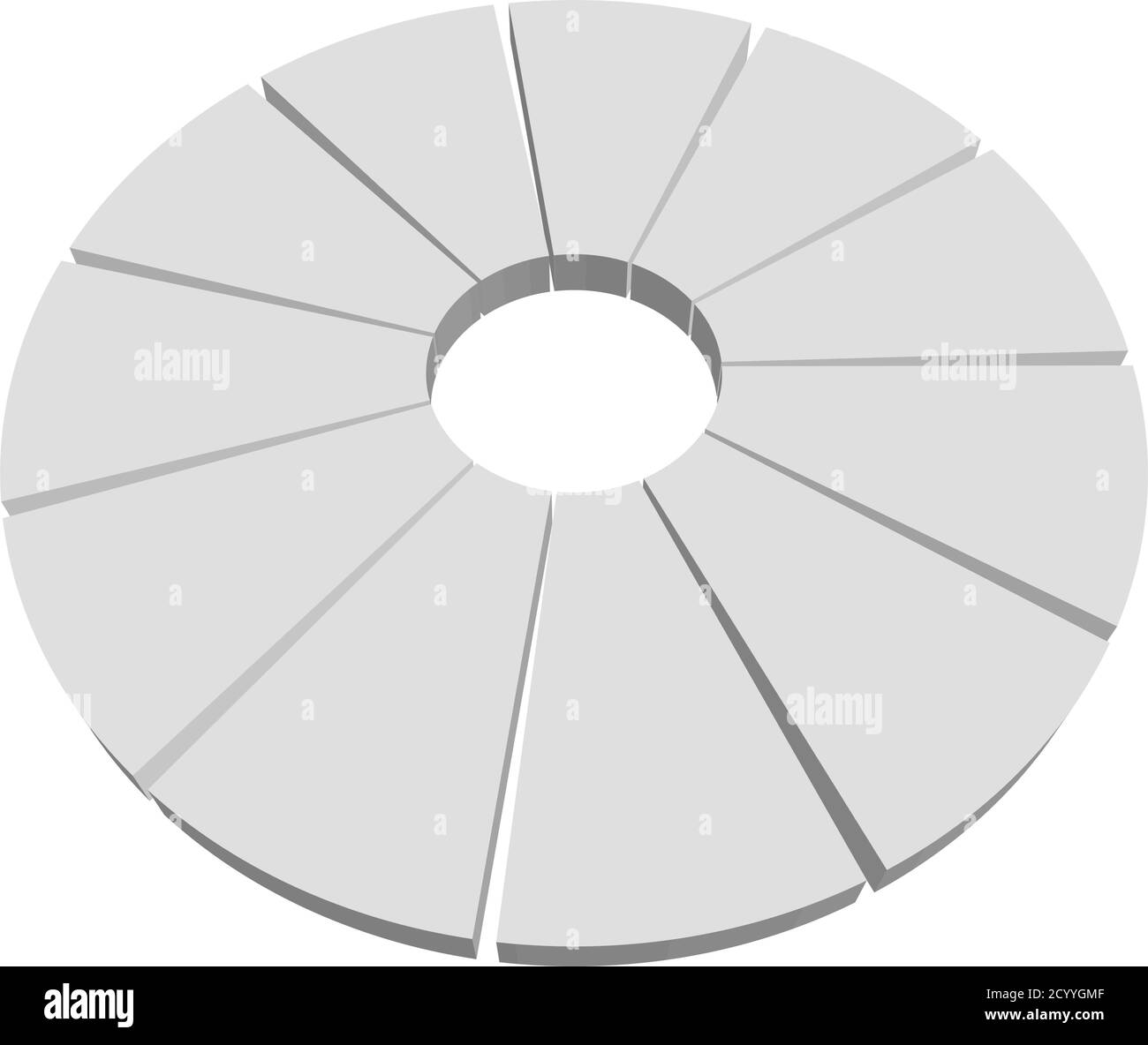 Graphique à secteurs, graphique à secteurs, illustration vectorielle de diagramme. Un clipart pour l'infographique, la visualisation, le thème de l'infographie Illustration de Vecteur