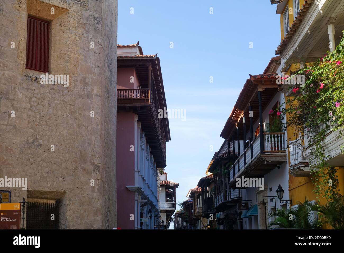 La vieille ville fortifiée est l'une des principales attractions de Carthagène, Colombie 2020 Banque D'Images