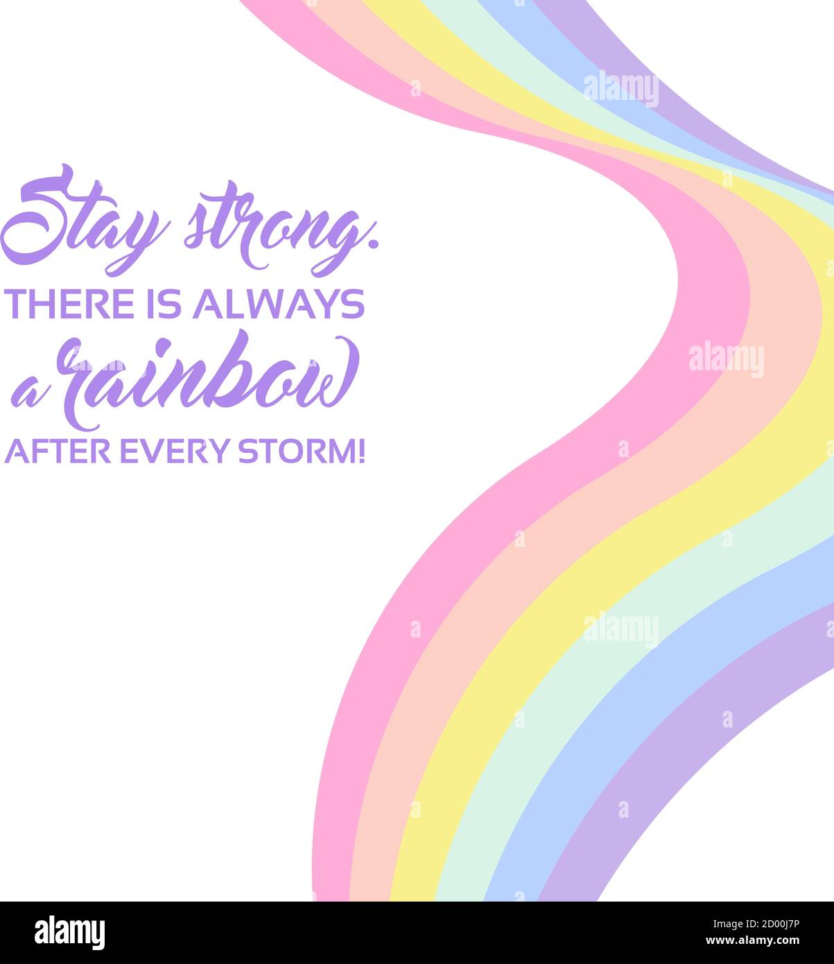 Arriere Plan Arc En Ciel Pastel Texte De Citation Inspire Restez Fort Couleurs Lgbtq Motif Abstrait A Rayures Geometriques Rayures Arc En Ciel Vecteur Illu Image Vectorielle Stock Alamy
