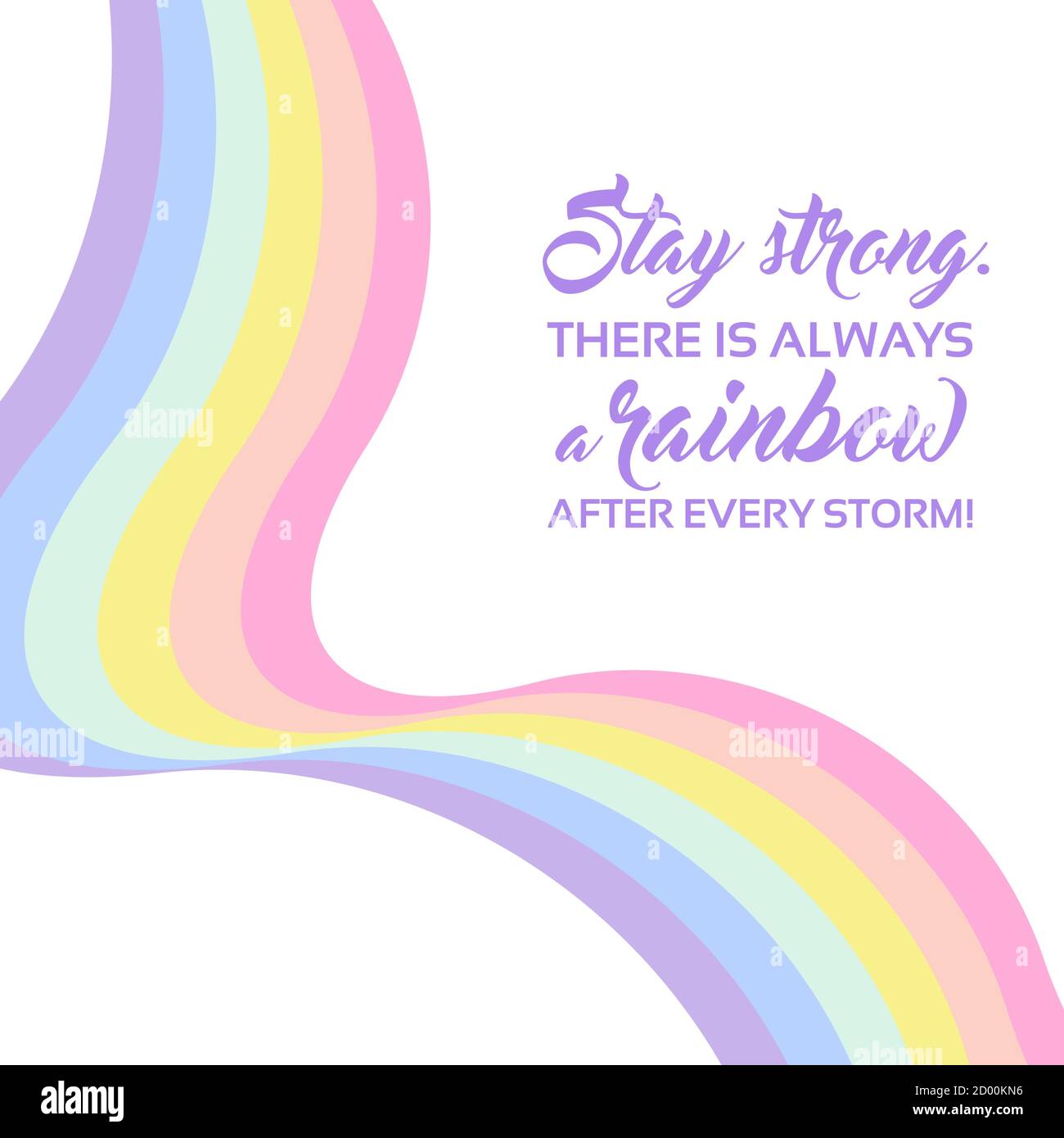 Arriere Plan Arc En Ciel Pastel Texte De Citation Inspire Restez Fort Couleurs Lgbtq Motif Abstrait A Rayures Geometriques Rayures Arc En Ciel Vecteur Illu Image Vectorielle Stock Alamy