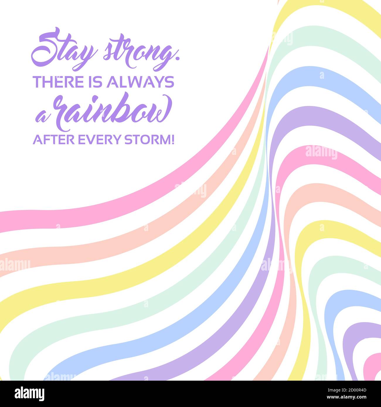 Arriere Plan Arc En Ciel Pastel Texte De Citation Inspire Restez Fort Couleurs Lgbtq Motif Abstrait A Rayures Geometriques Rayures Arc En Ciel Vecteur Illu Image Vectorielle Stock Alamy