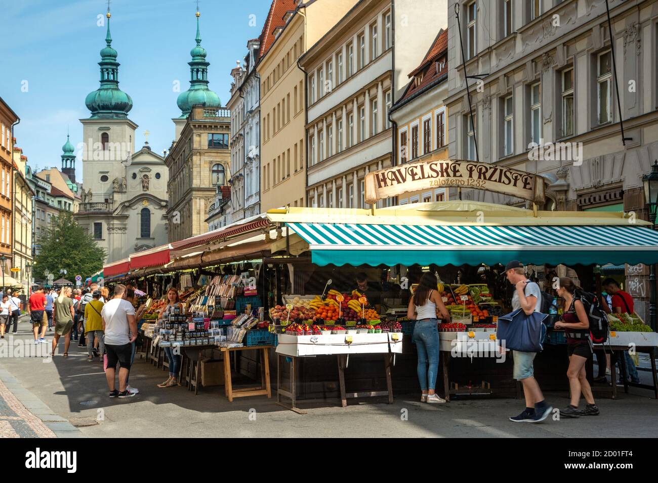 Marché Havelska, Vieille Ville, Prague, République Tchèque Banque D'Images