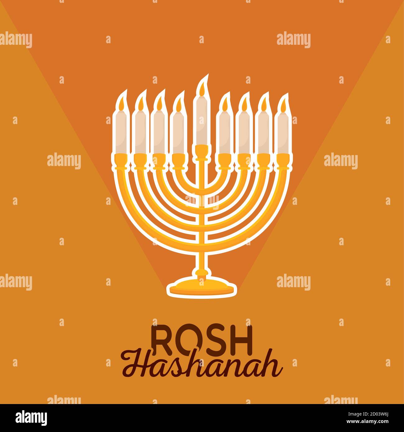 Lustre isolé tradition rosh hashanah icône- Vector Illustration de Vecteur