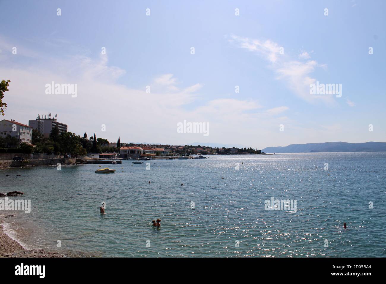 Selce, paysage urbain, mer à la fin de l'été, Croatie, Europe Banque D'Images Selce, paysage urbain, mer à la fin de l'été, Croatie, Europe Banque D'Images